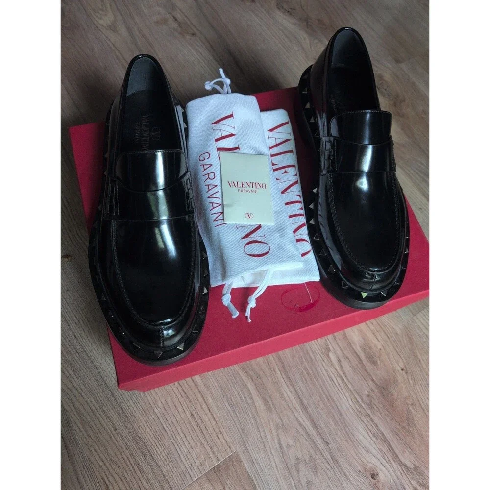 Valentino Garavani Rockstud M-Way Loafers Mens EU 42.5 $1190